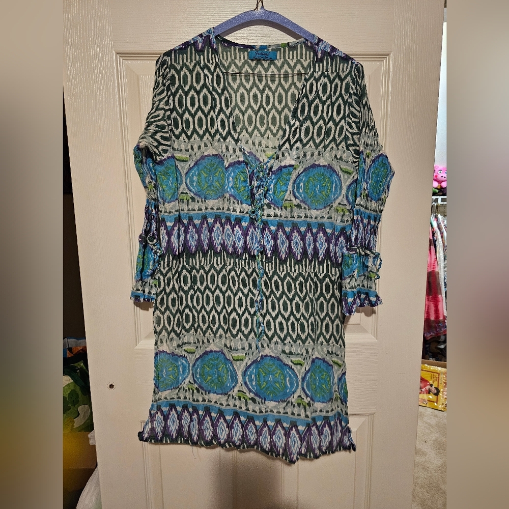 Feelings Multicolored Cover Up Free Size
